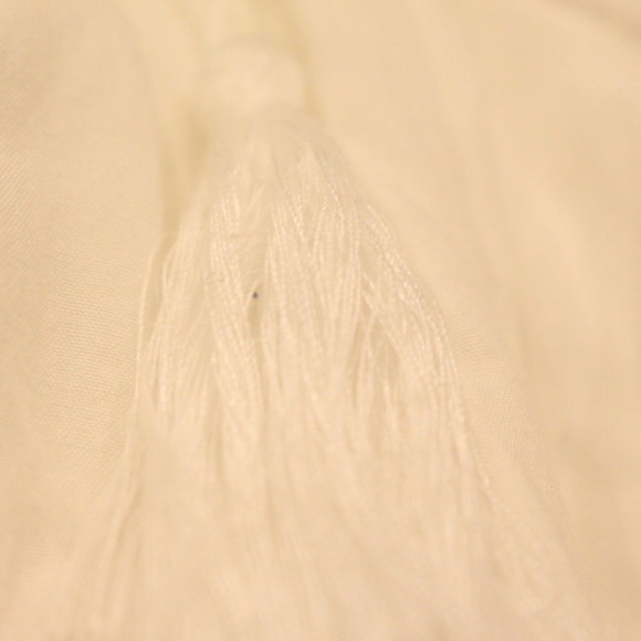 JODIFL White Embroidered Dress with Tassles - Picture 6 of 7